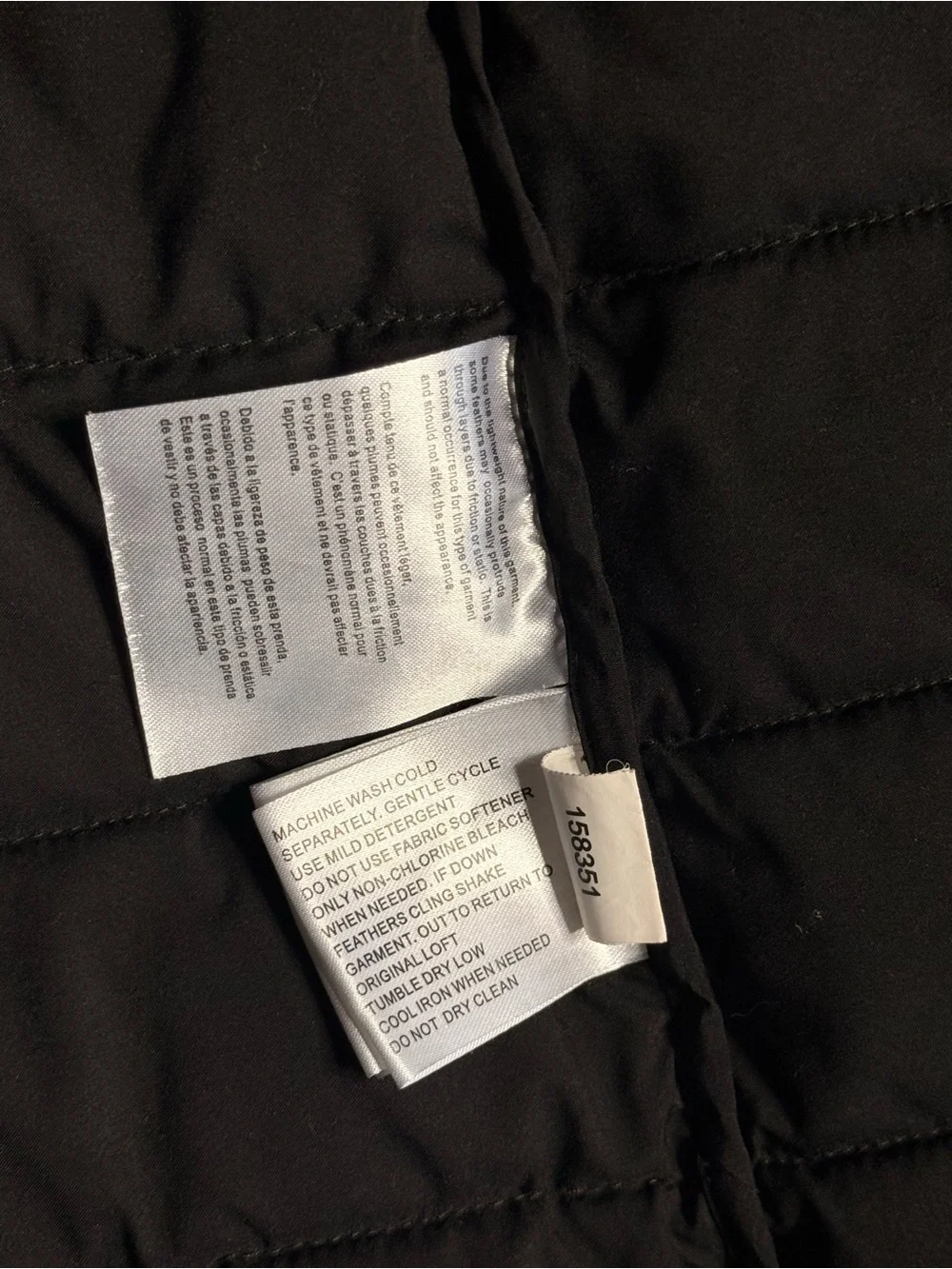 Michael Kors Black Hooded Quilted Puffer Jacket